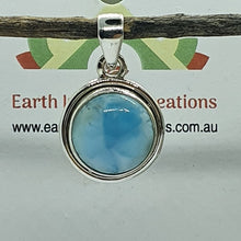 Load image into Gallery viewer, Larimar and Solid Sterling Silver Pendants