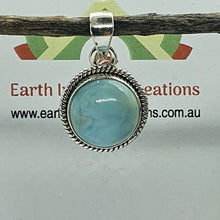 Load image into Gallery viewer, Larimar and Solid Sterling Silver Pendants
