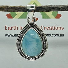 Load image into Gallery viewer, Larimar and Solid Sterling Silver Pendants