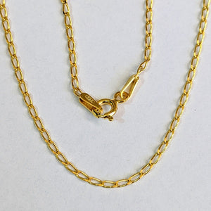 gold long curb chain
