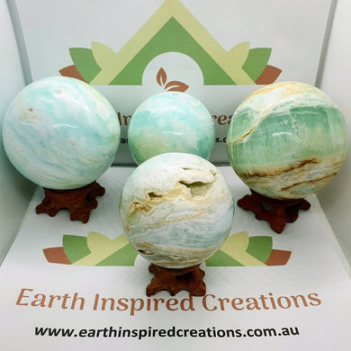 Blue Calcite Spheres