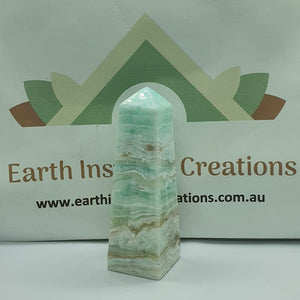 blue calcite tower