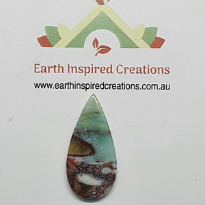 Blue Opalised Wood Cabochons