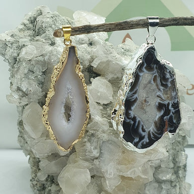 Druzy Agate Pendants