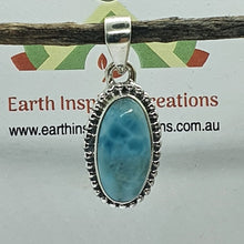 Load image into Gallery viewer, Larimar and Solid Sterling Silver Pendants