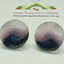 Load image into Gallery viewer, Purple Moss Agate Earrings