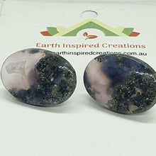 Load image into Gallery viewer, Purple Moss Agate Earrings