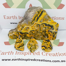 Load image into Gallery viewer, Bumblebee Eye Jasper Pendants