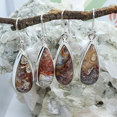 Crazy Lace Agate Earrings