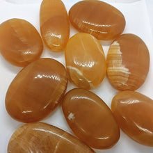 Load image into Gallery viewer, Honey Calcite Palm Stones