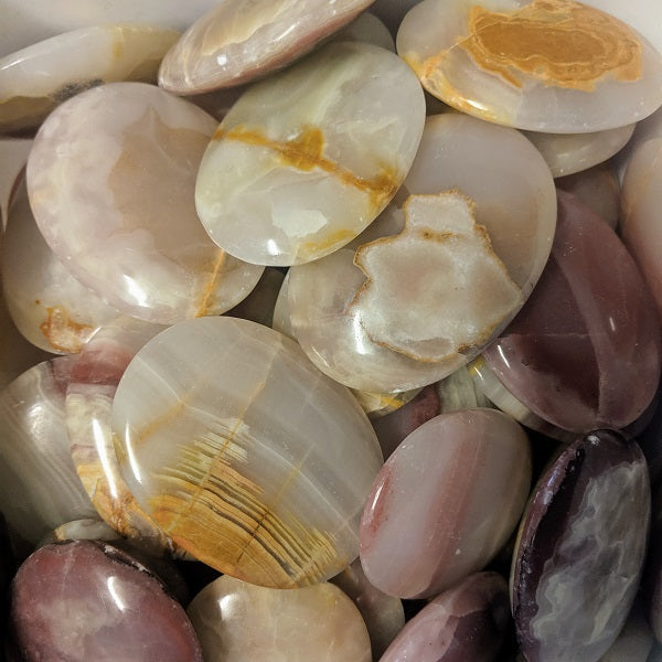 Banded Onyx Palm Stones