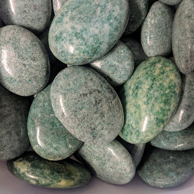 Green Kyanite Palm Stones