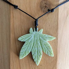 Load image into Gallery viewer, Marijuana Stone Leaf Necklace