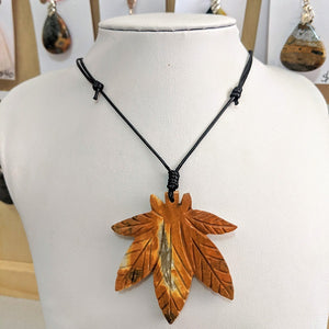 Stone Leaf Necklace