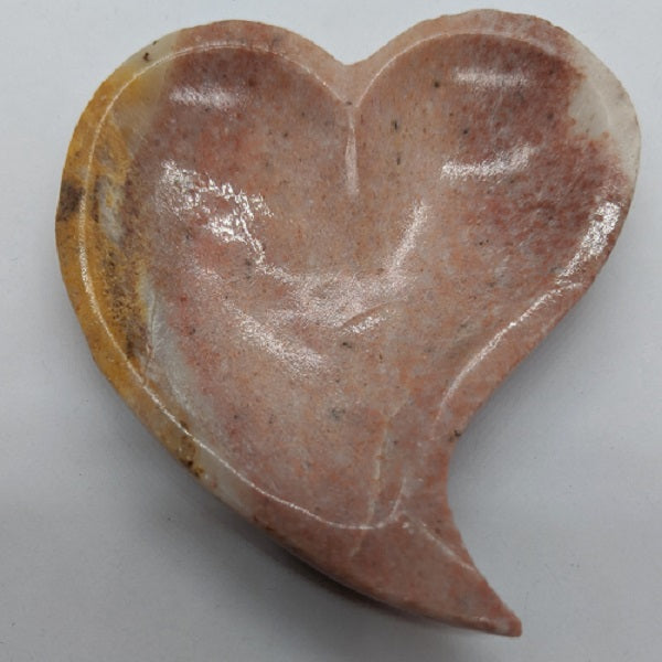 Mixed Stone Heart Dish