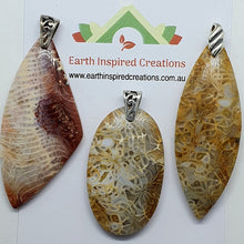 Load image into Gallery viewer, Petrified Coral Pendants
