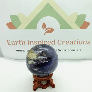 purple chalcedony sphere