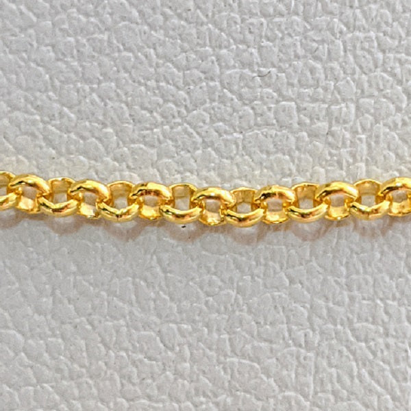 gold rollo necklace