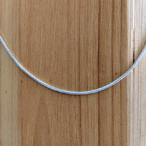 Silver snake necklace chain